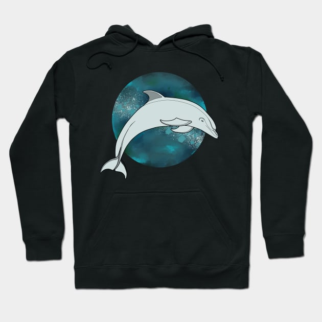 Spirit Animal Dolphin Hoodie by JMD'Silva